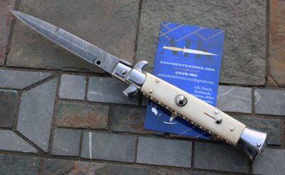 2008 Frank B Italian w/ Camel Bone, Damascus, & File Work